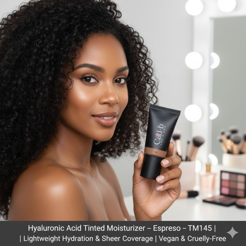 Hyaluronic Acid Tinted Moisturizer – Espresso – TM145 | Lightweight Hydration & Sheer Coverage | Vegan & Cruelty-Free